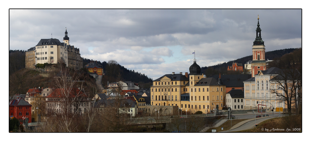 Greiz - Blick auf das klassizistische Ensemble