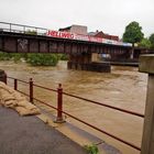 Greiz Weiße Elster mit Hochwasser