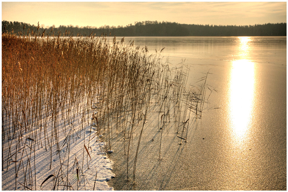 grelles Licht auf Omulefsee