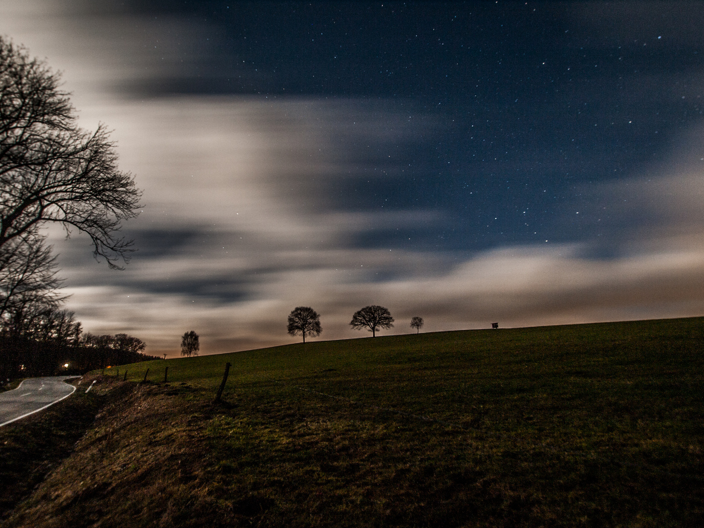 grelles Mondlicht im Wildenburger Land