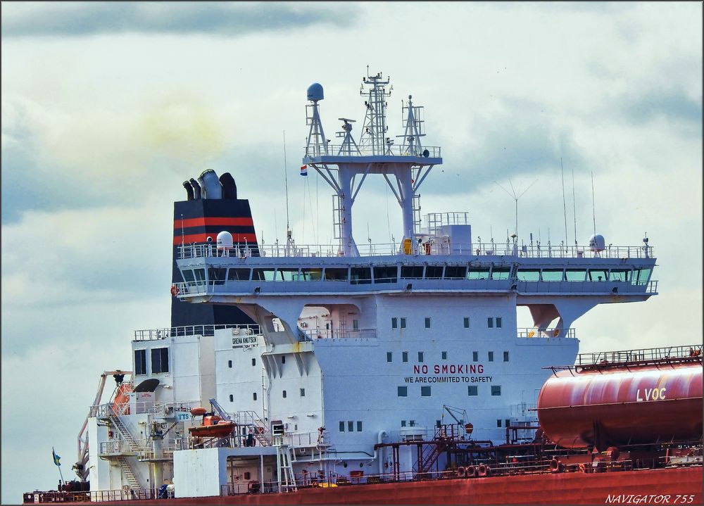 GRENA KNUTSEN, Crude Oil Tanker. Rotterdam.