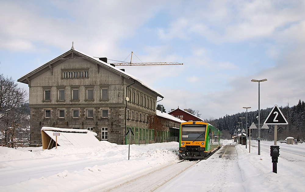 Grenzbahnhof Bayerisch Eisenstein - deutsche Seite