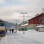 Grenzbahnhof Bayerisch Eisenstein - Tschechische Seite