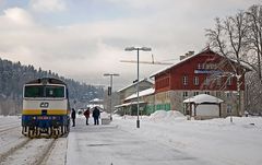 Grenzbahnhof Bayerisch Eisenstein - Tschechische Seite