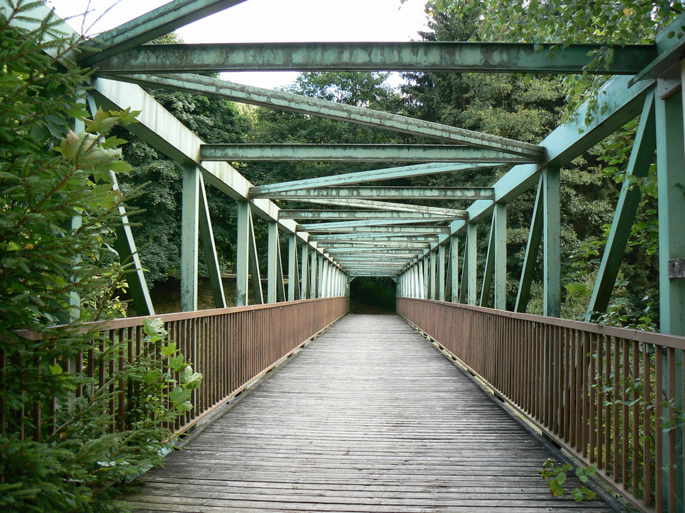 Grenzbrücke über die Saale bei Blankenstein (Grenze Thüringen/Bayern)