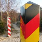 Grenze Deutschland/Polen am Ostseestrand