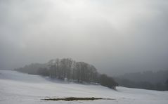 Grenze von Sonne zum Nebel