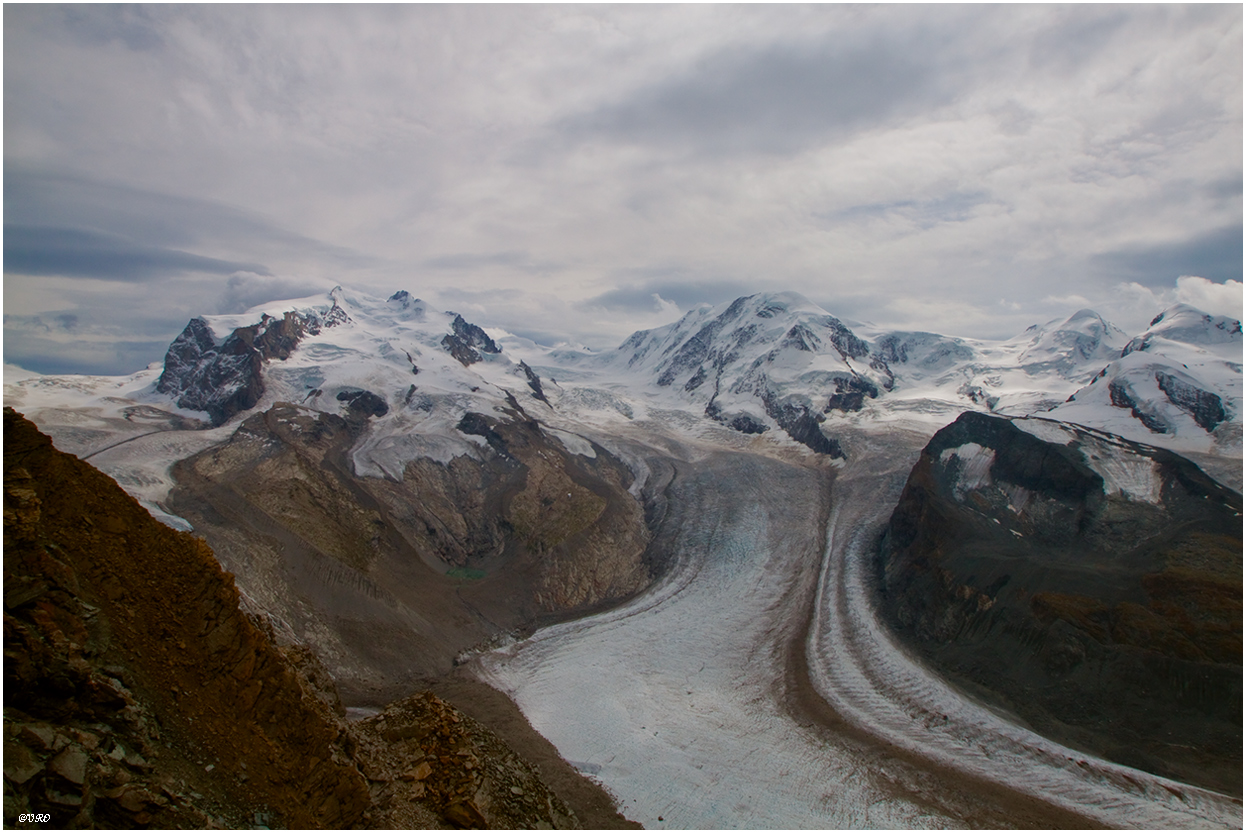 Grenzgletscher und Gornergletscher