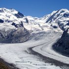 Grenzgletscher und Gornergletscher mit Monte-Rosa und Liskamm