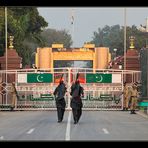 Grenzschließungszeremonie am Wagah Border