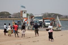 Grenzübergang Sambia - Botswana