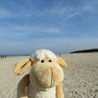 Greta aus Greetsiel am Strand von Langeoog