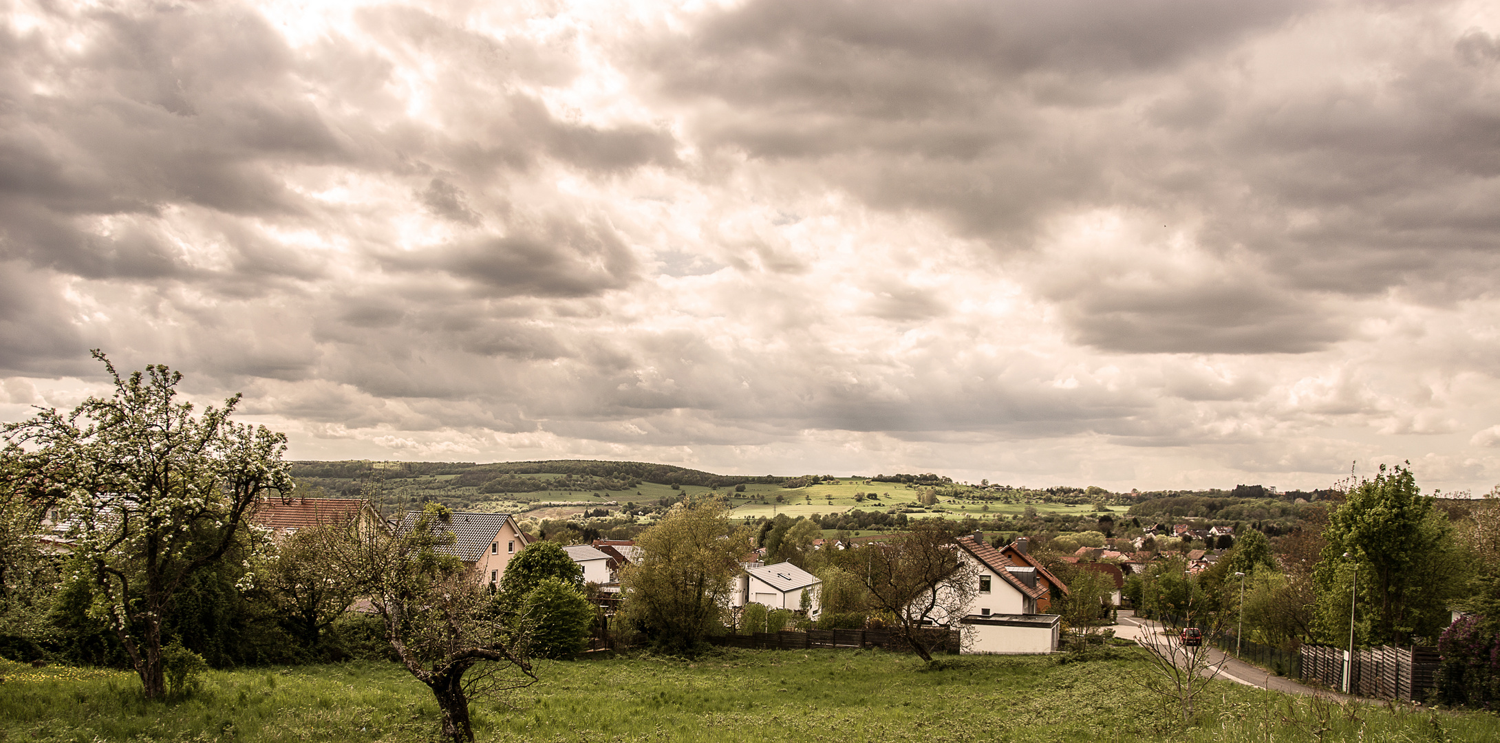 grey clouds