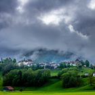 Greyerz am Morgen nach dem Regen