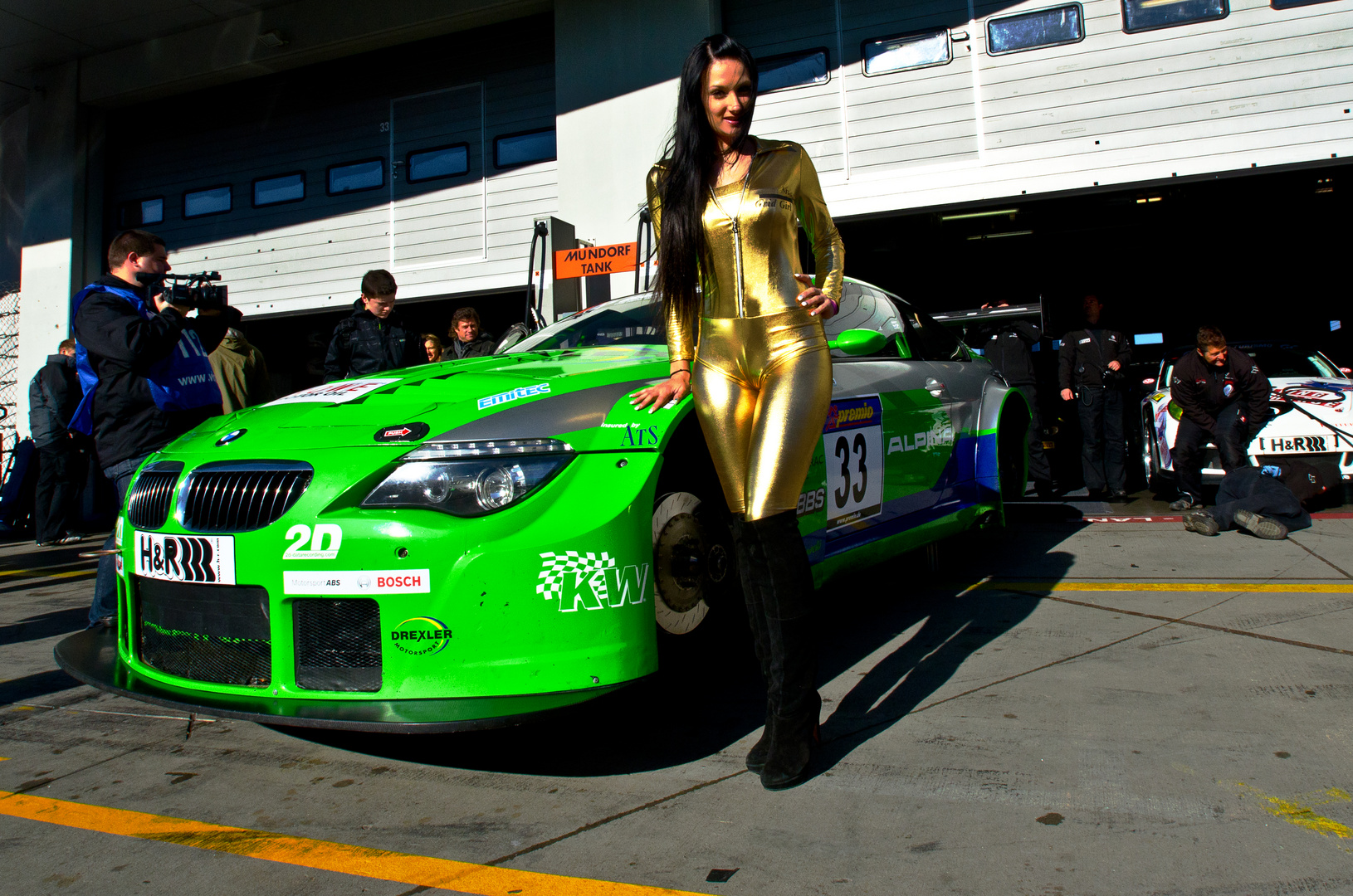 Grid Girl auf dem Nürburgring