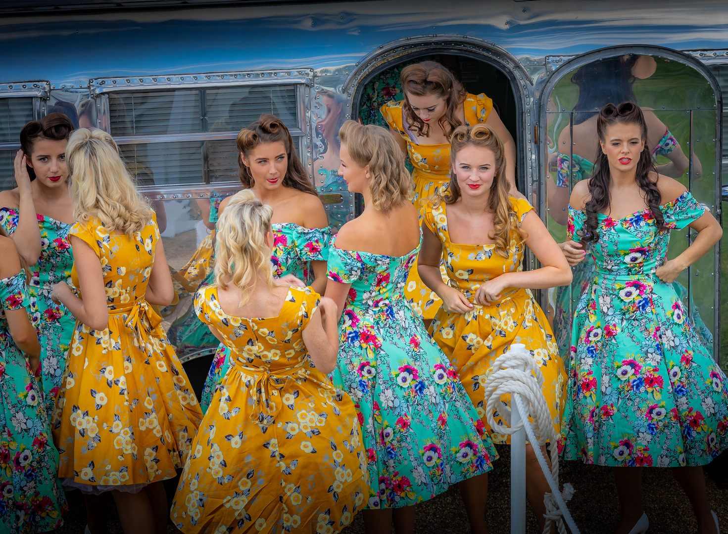 Grid Girls, Goodwood Revival 2018