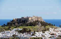 Griechenland, Rhodos, Lindos, Akropolis 