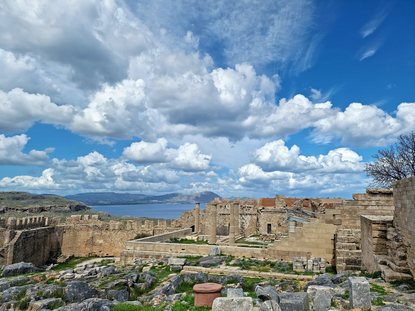 Griechenland, Rhodos, Lindos, Akropolis 