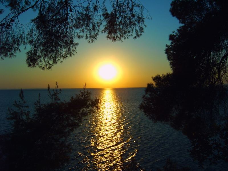 Griechenland Sonnenuntergang