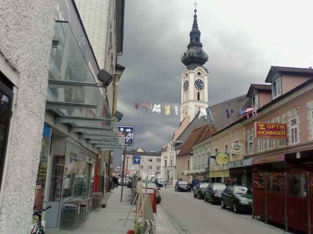 Grieskirchen vor einem Unwetter