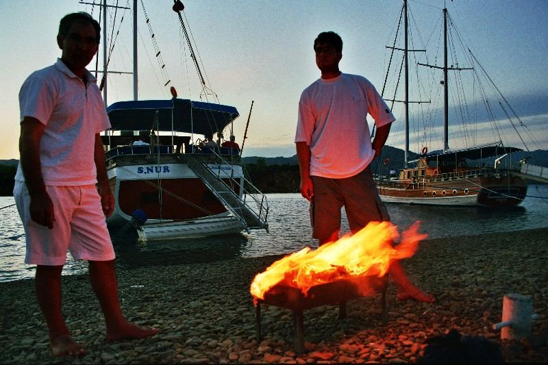 Grillen am Strand