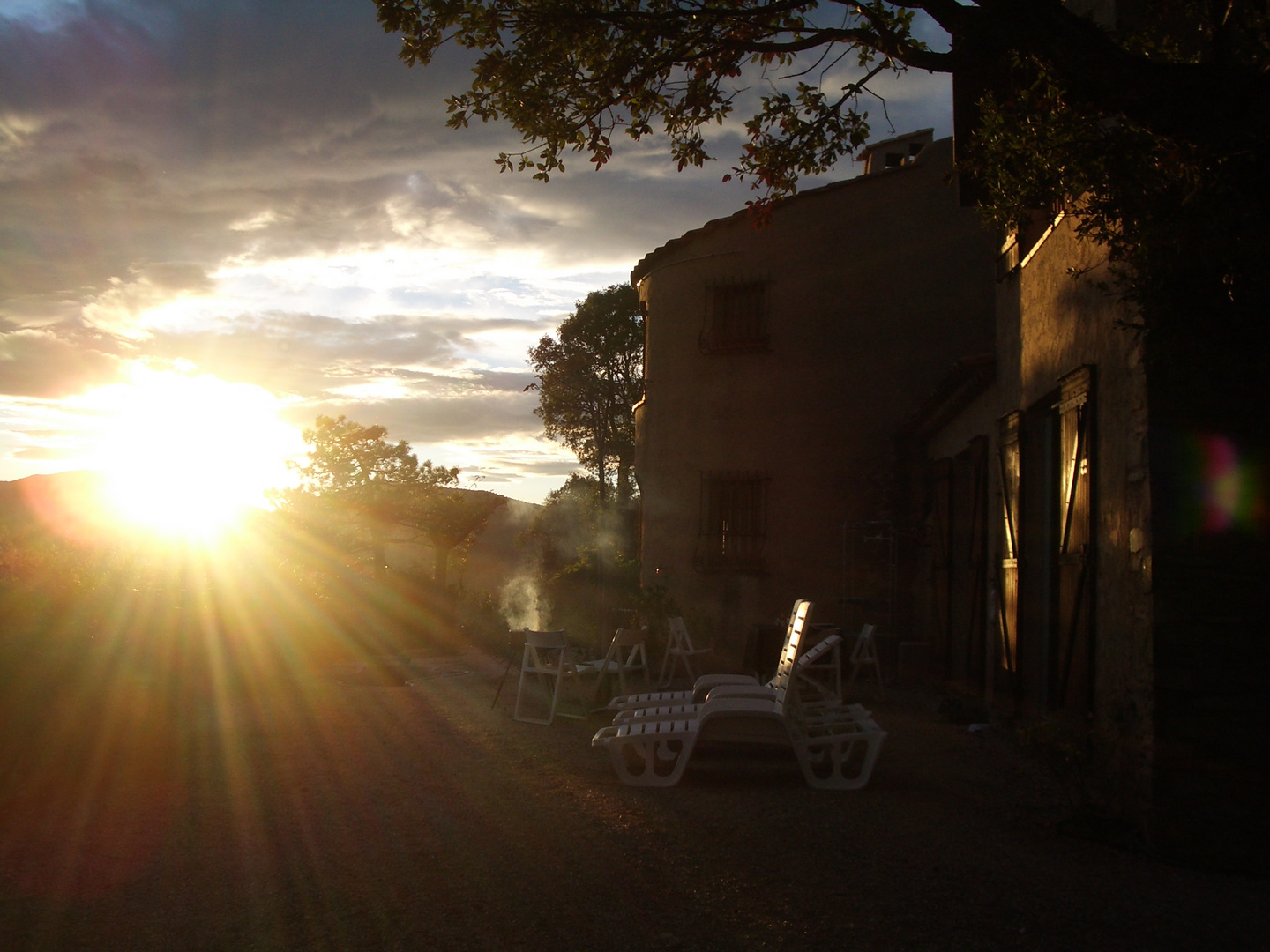 Grillen in Abendstimmung