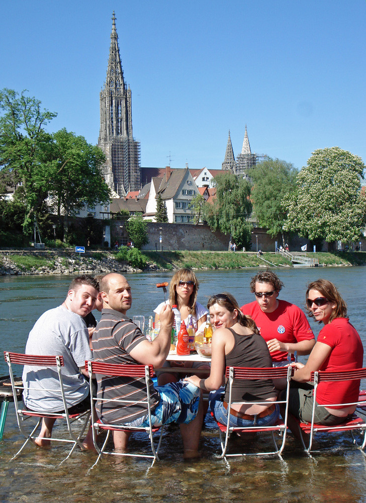 Grillen in der Donau