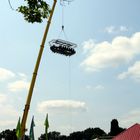 "Grilling in the Sky" in einem Garten-Center in Wesel