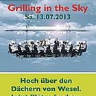 "Grilling in the Sky" in einem Garten-Center in Wesel / Einladung