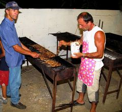 Grillmeister???? Souflaki (Fleischspieße vom Holzkohlegrill)Samos