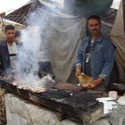 Grillstand am Teezelt