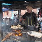 Grillstand auf der Strasse .. bei Kapstadt als Reportage-STORY