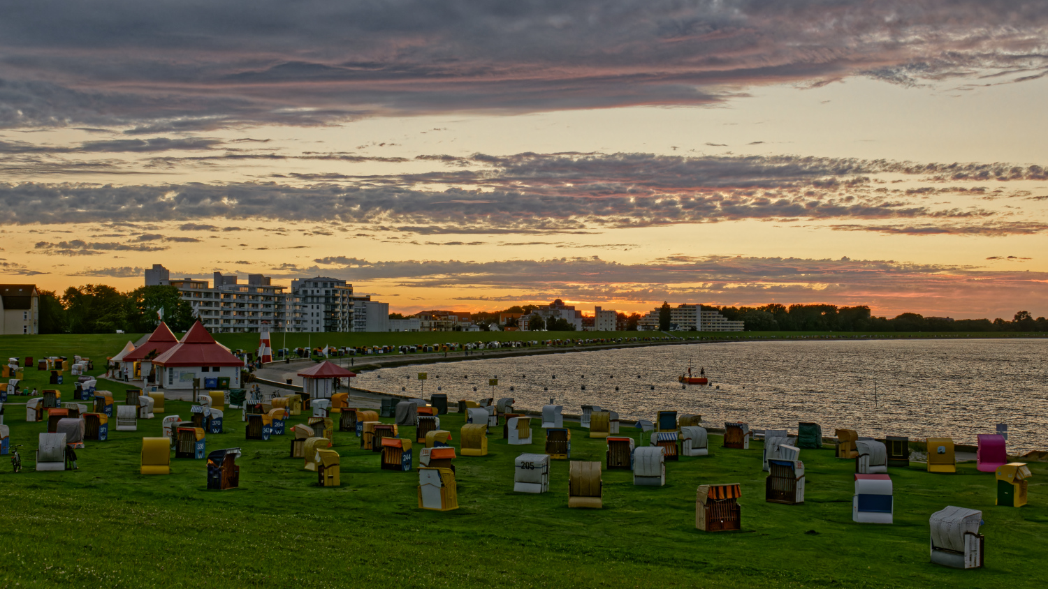 Grimmershörnbucht am Abend