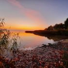 Grimnitzsee am Abend im Herbst