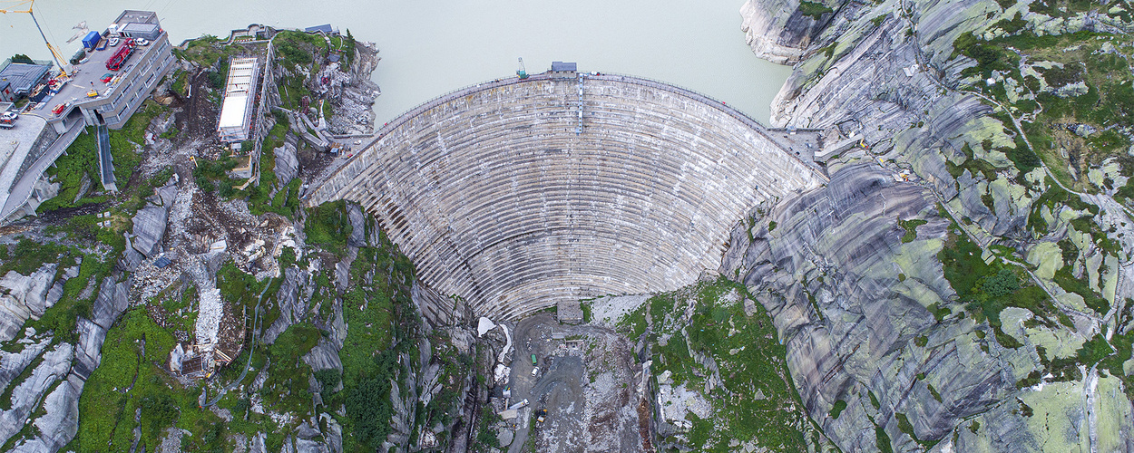 Grimsel: alte Spitallamm-Staumauer