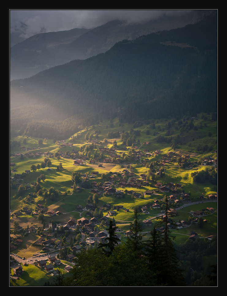 Grindelwald kurz vor Sonnenuntergang