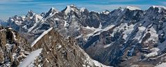 Grindelwalder Dreigestirn mit Nebengipfeln