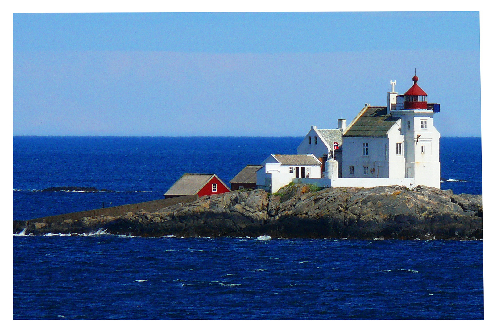 Grøningen fyr / Leuchtturm auf dem Weg nach Kristiansand