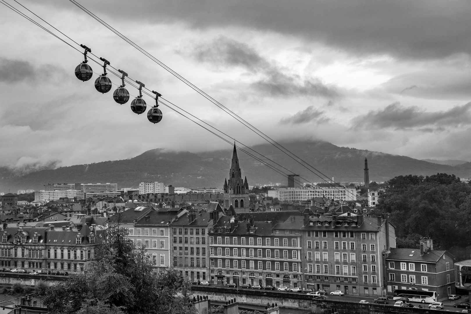 Grnoble bei Regen