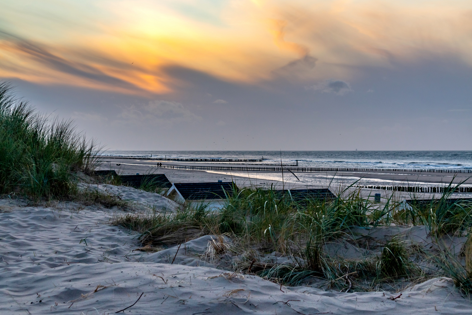 Groeder Strand im Oktober