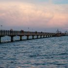 Grömitz Abend Seebrücke Wolken Ruhe