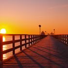 Grömitzer Seebrücke beim Sonnenaufgang