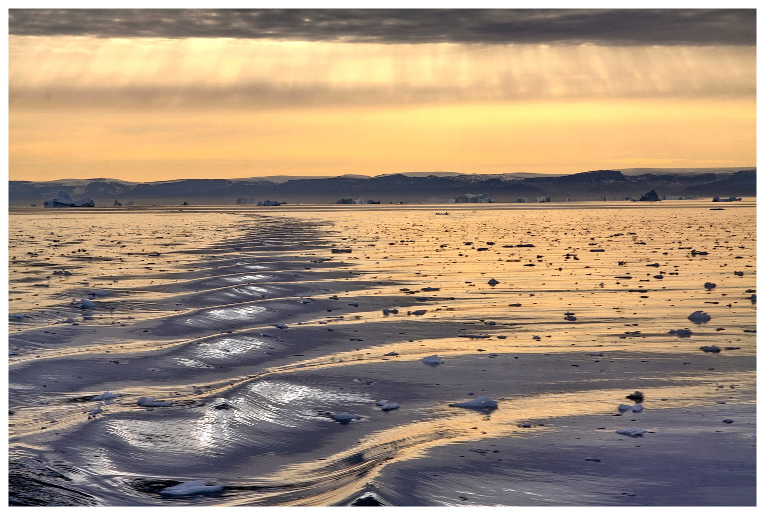 Grönlands Abendlicht