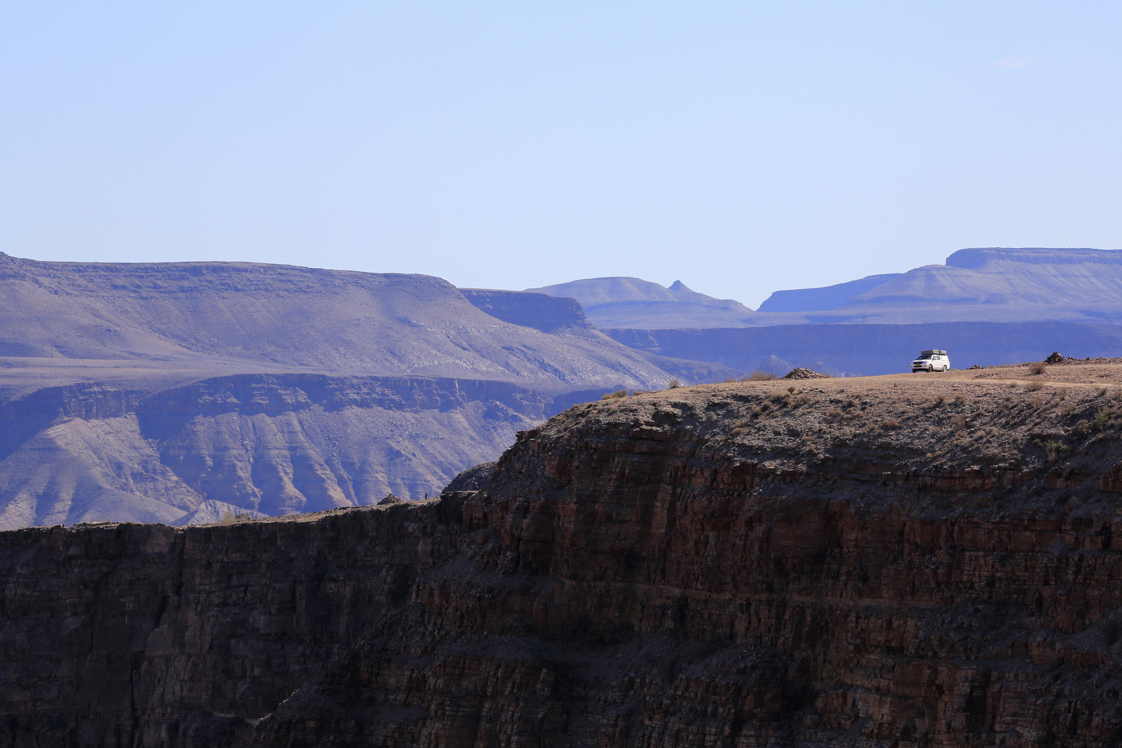 Grössenvergleich - Fish River Canyon, Namibia