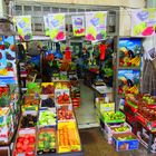 größerer palestinensischer Obst- und Gemüseladen in Nazareth