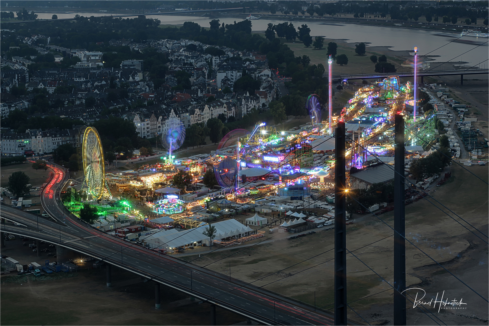 Größte Kirmes am Rhein in Düsseldorf Foto & Bild riesenrad, rhein, blaue Bilder auf