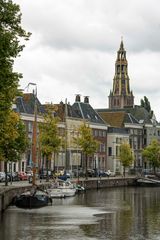 Groningen - Hooge der A with church "der Aa-kerk:"