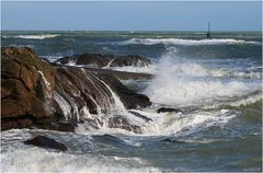 " Gros temps devant Barfleur. "