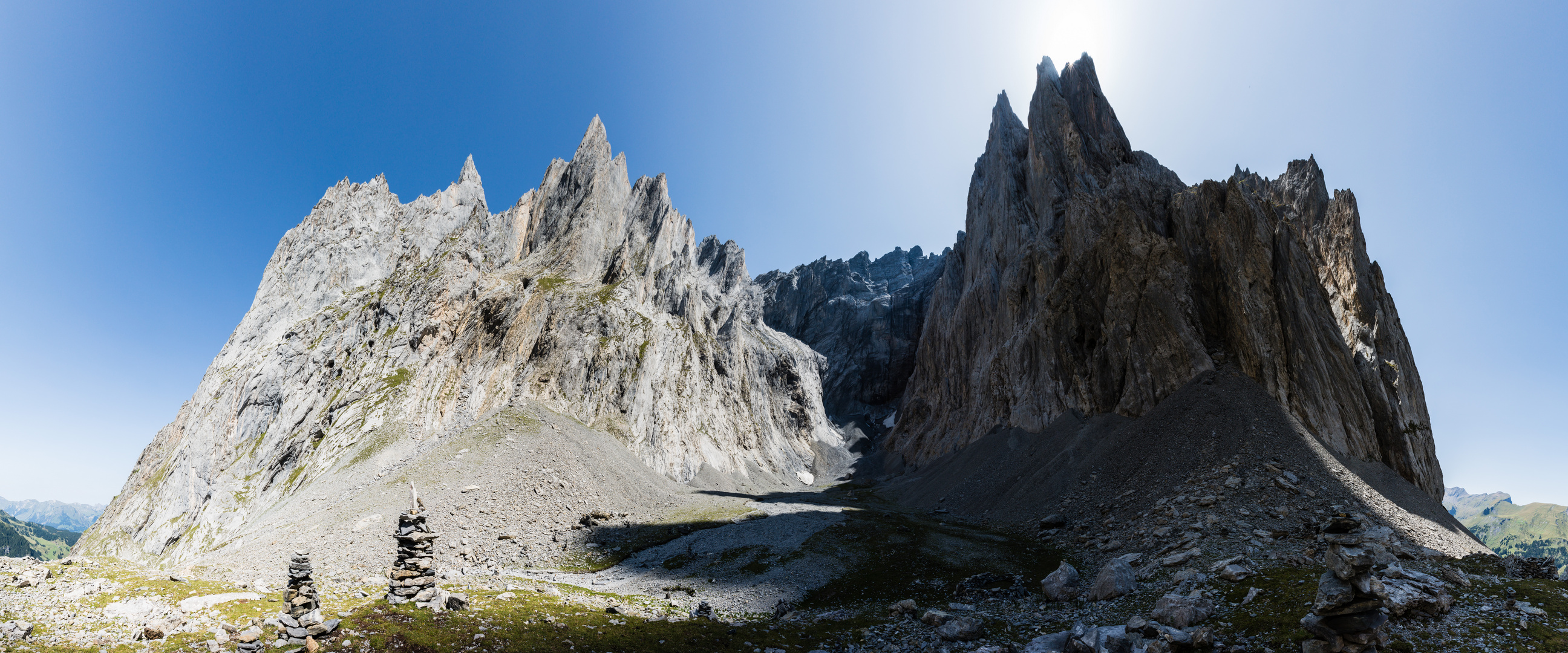 Grossartige, alpine Szenerie