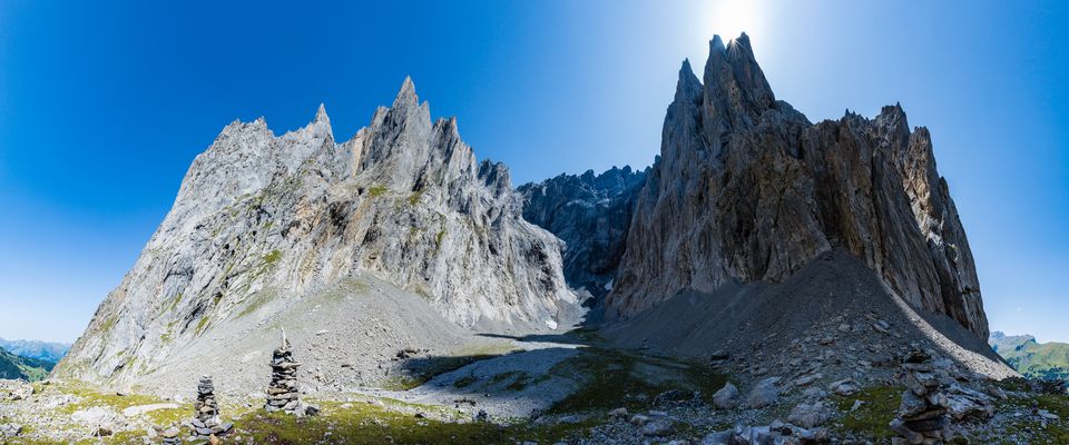 Grossartige alpine Szenerie